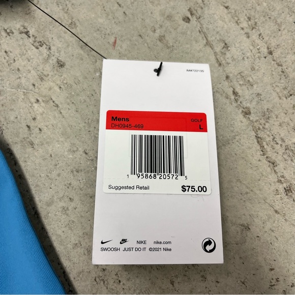 Nike Dri-Fit Men’s Golf Polo Shirt Lobster All Over Print Blue Size Large - Picture 7 of 10